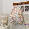 School bag Korean version ins cute cartoon bear print element ulzzang versatile soft girl flower back