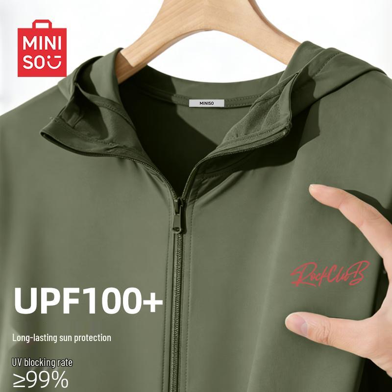 MINISO Men s Hooded Ice Silk Sun Protection Jacket XL