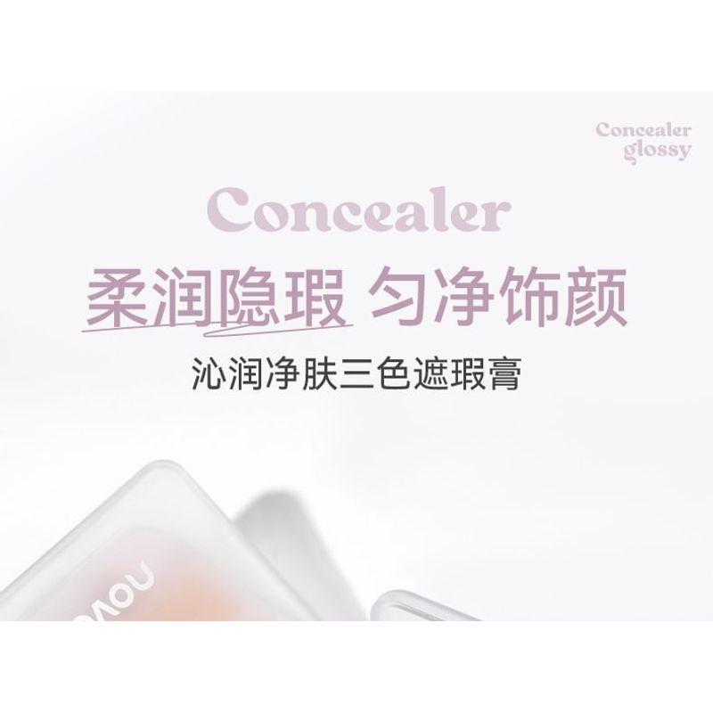 NOVO - Glossy Flawless 3-Color Concealer - 2 Types