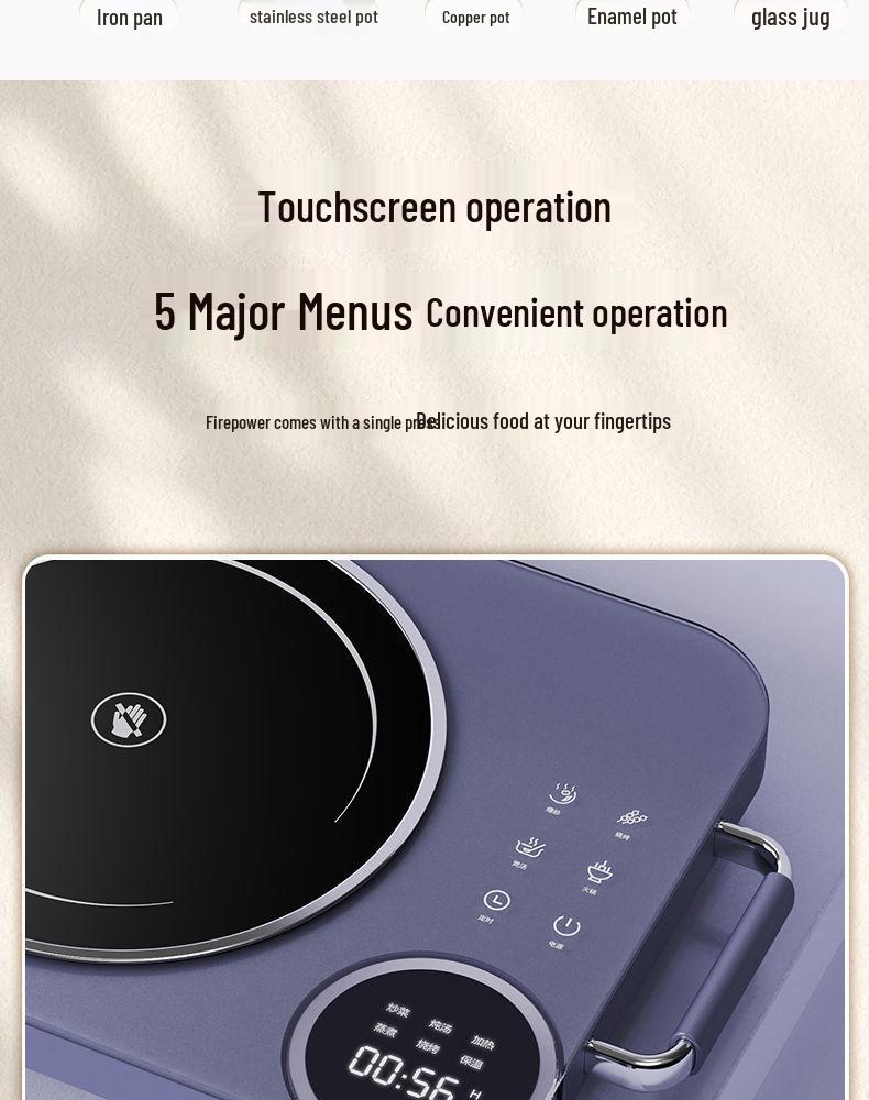 Ultra-Thin High-End 3500W Electric Ceramic Stove & Multi-Functional Infrared Oven with Electric Kettle