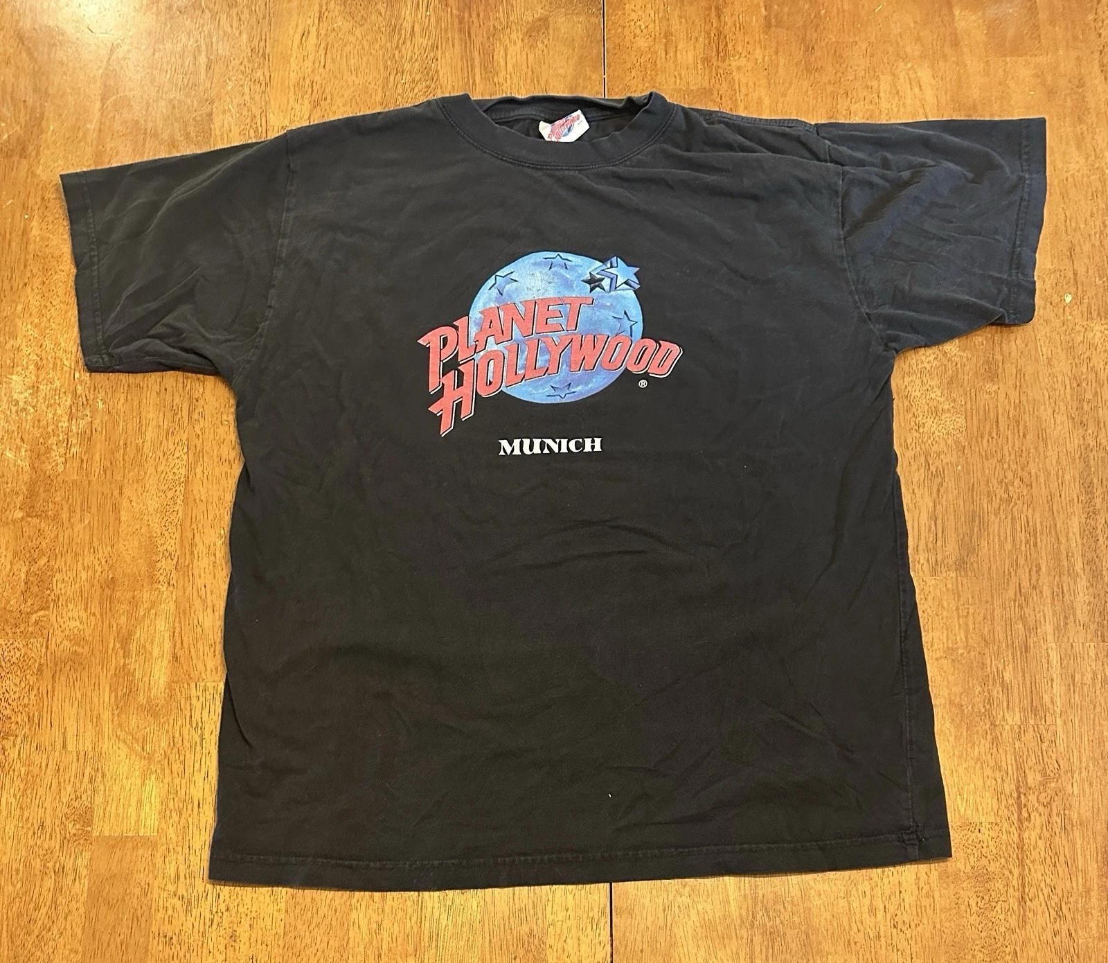Vintage Planet Hollywood Munich T Shirt Large S