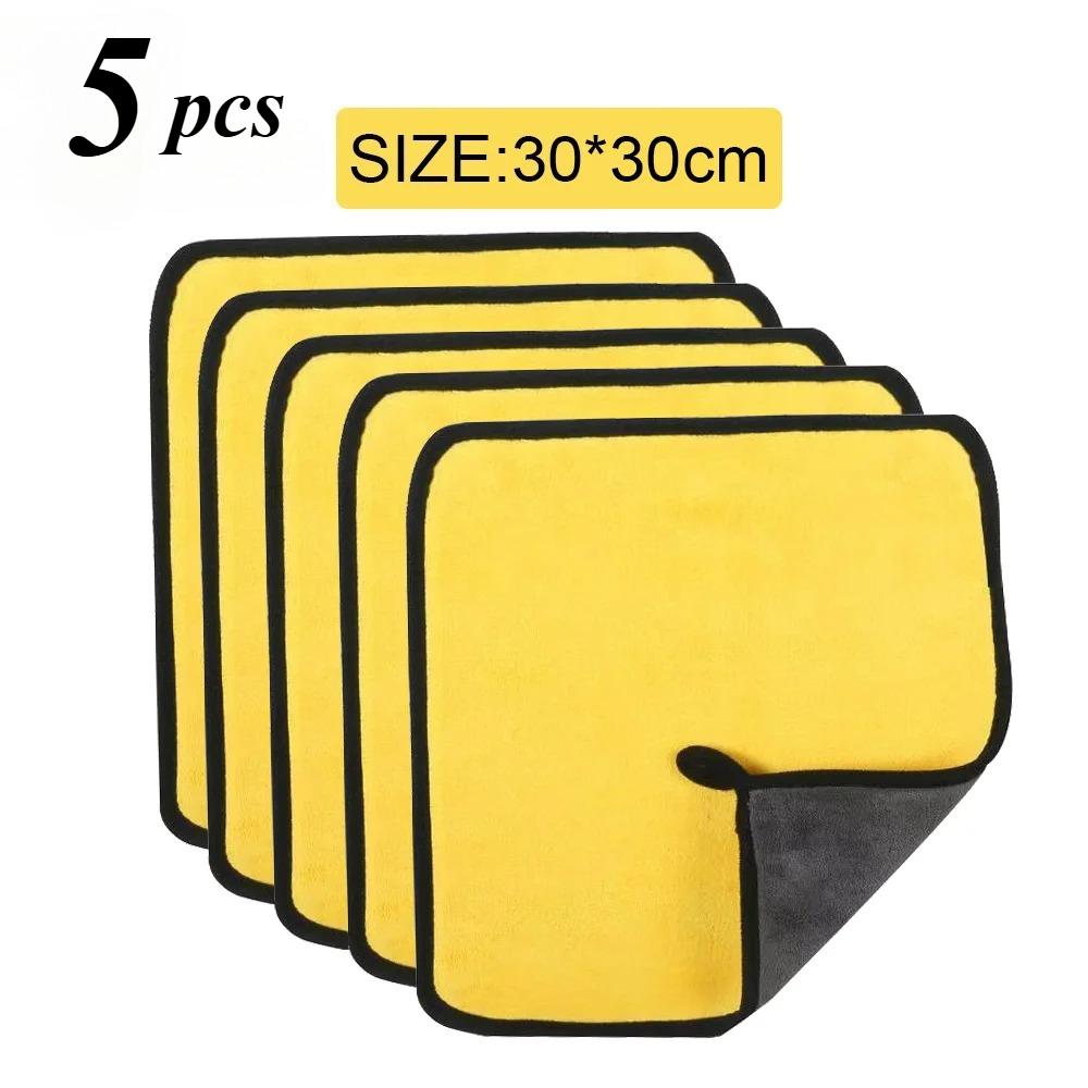 Auto Waschtuch Mikrofaser Auto Reinigungs Trockentuch Saum Auto Pflege Tuch Detailing Auto Waschtuch 30x30/60CM Haushaltsreinigung
