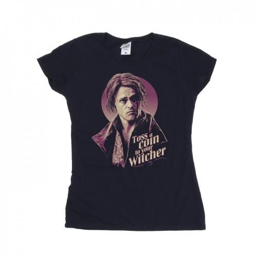 Netflix Womens/Ladies The Witcher Bard Toss A Coin Cotton T-Shirt