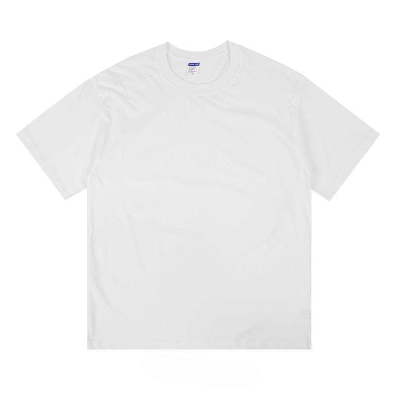 

Летняя мужская футболка из чистого хлопка с круглым вырезом, однотонные простые футболки XXXL