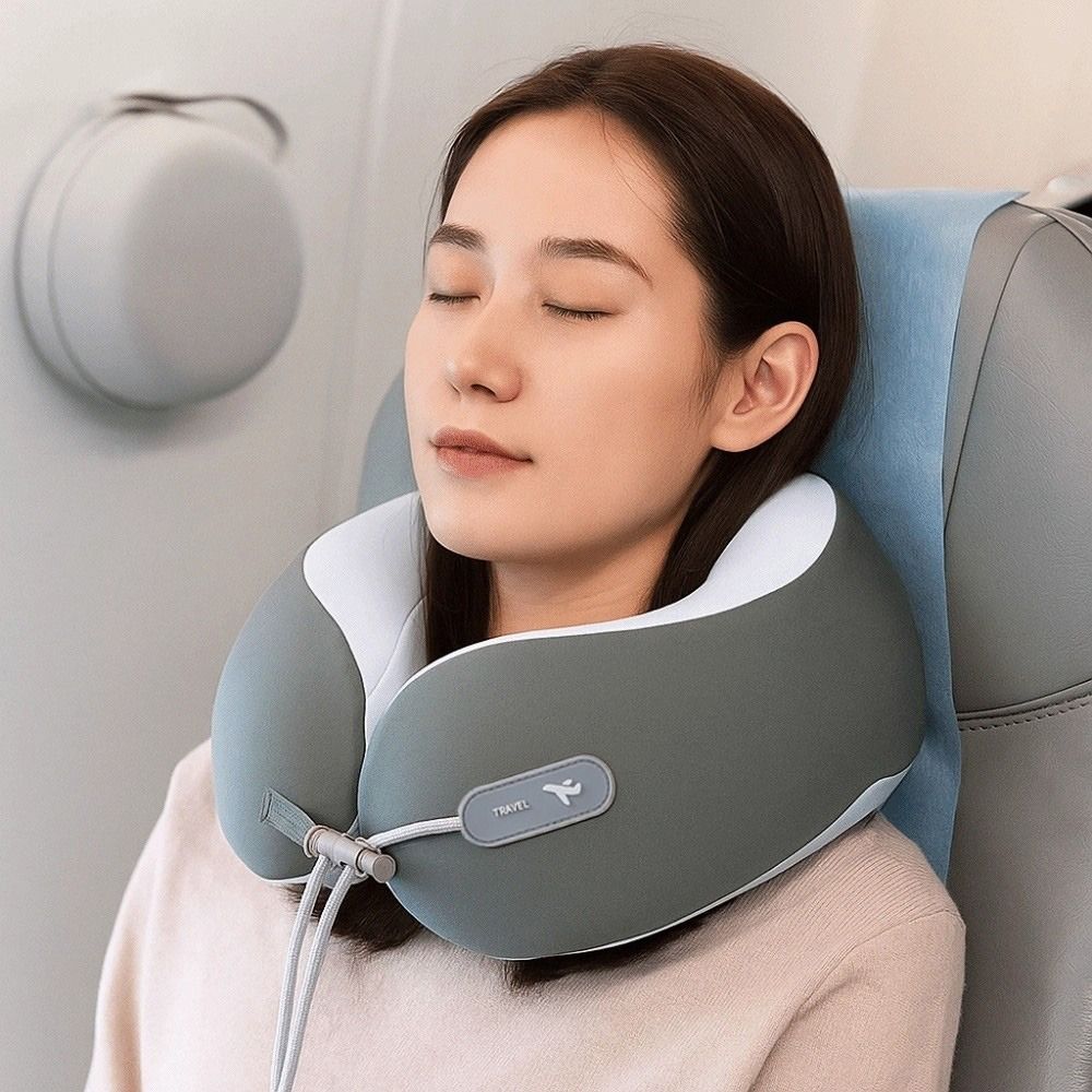 Slow Rebound Neck Support Cushion Comfortable Sleeping Neck Pillow U-shaped Travel Pillows Summer