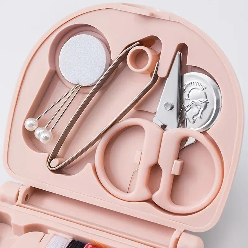 Mini sewing kit, portable and convenient for home use and business trips, small needle thread bag sewing tool combination set