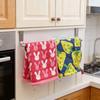Stainless Steel No-Punch Wall-Mounted Towel Rack for Kitchen or Cabinet Doors