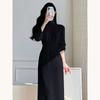 Autumn and Winter New Waist Slim Turtleneck Knitted Primer Dress Femininity Long Inner Sweater Skirt
