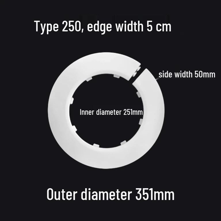 Decorative Pipe Cover Ring for Air Conditioning and Heating Valves