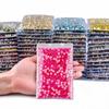 16 Cut Sides Eight Big And Eight Small Imitation Austrian Flat Bottom Drill Nail Drill Ab Color Diy Mobile Phone Case Glass Accessories Rhinestone