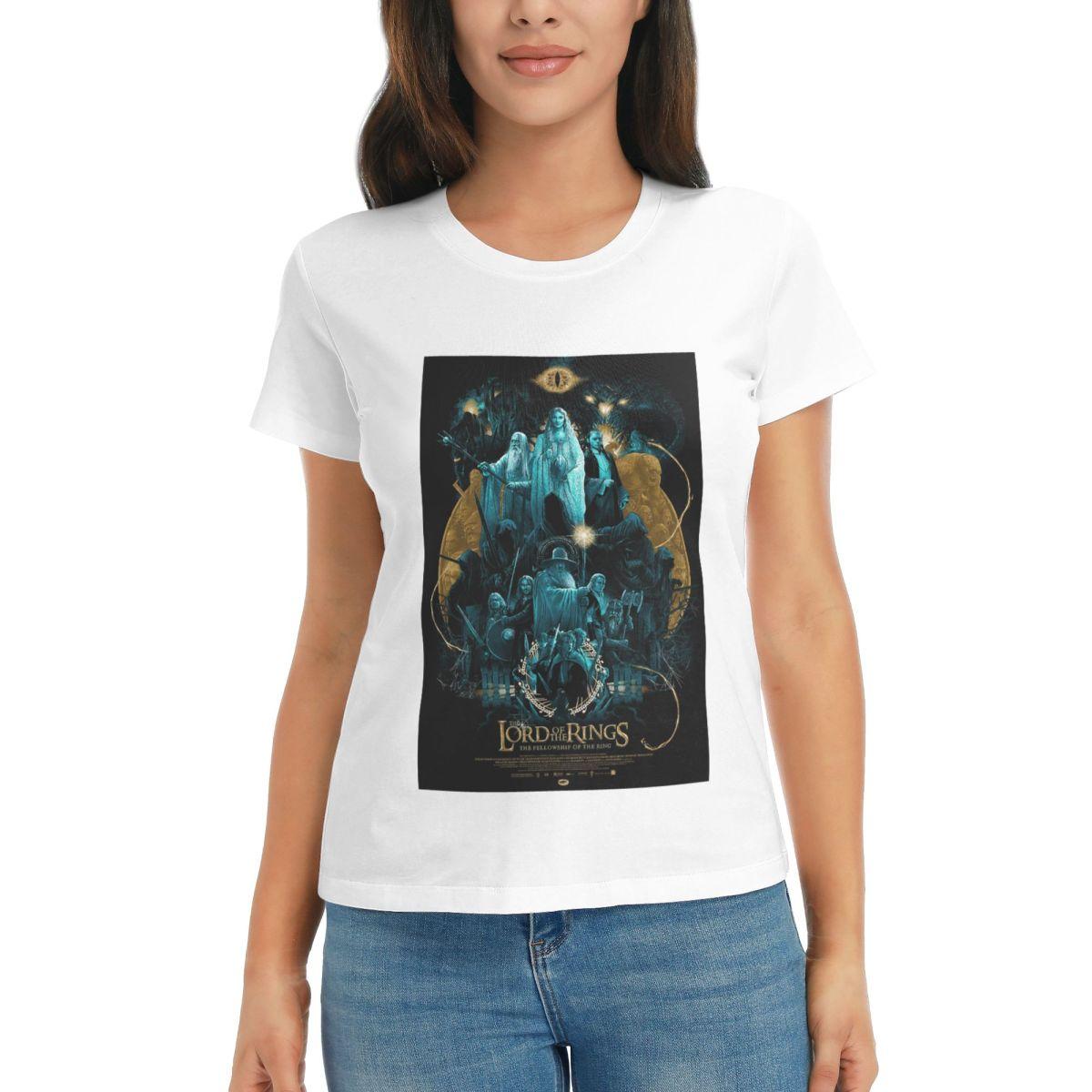 

Women TShirt The LLord Of The Rings Magic Movie Summer Short Sleeve Tees Round Neck Cotton T Shirts Clothes Tops Streetwear S