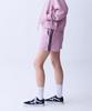 CRUSHST Slim Striped Sweat Shorts Pink