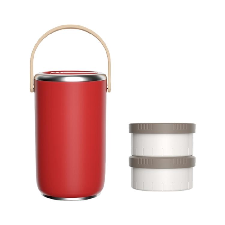 

Stackable Lunch Jar with Handle Portable Leak Proof Bentos Box Stainless Steel Vacuums Insulated Food Container