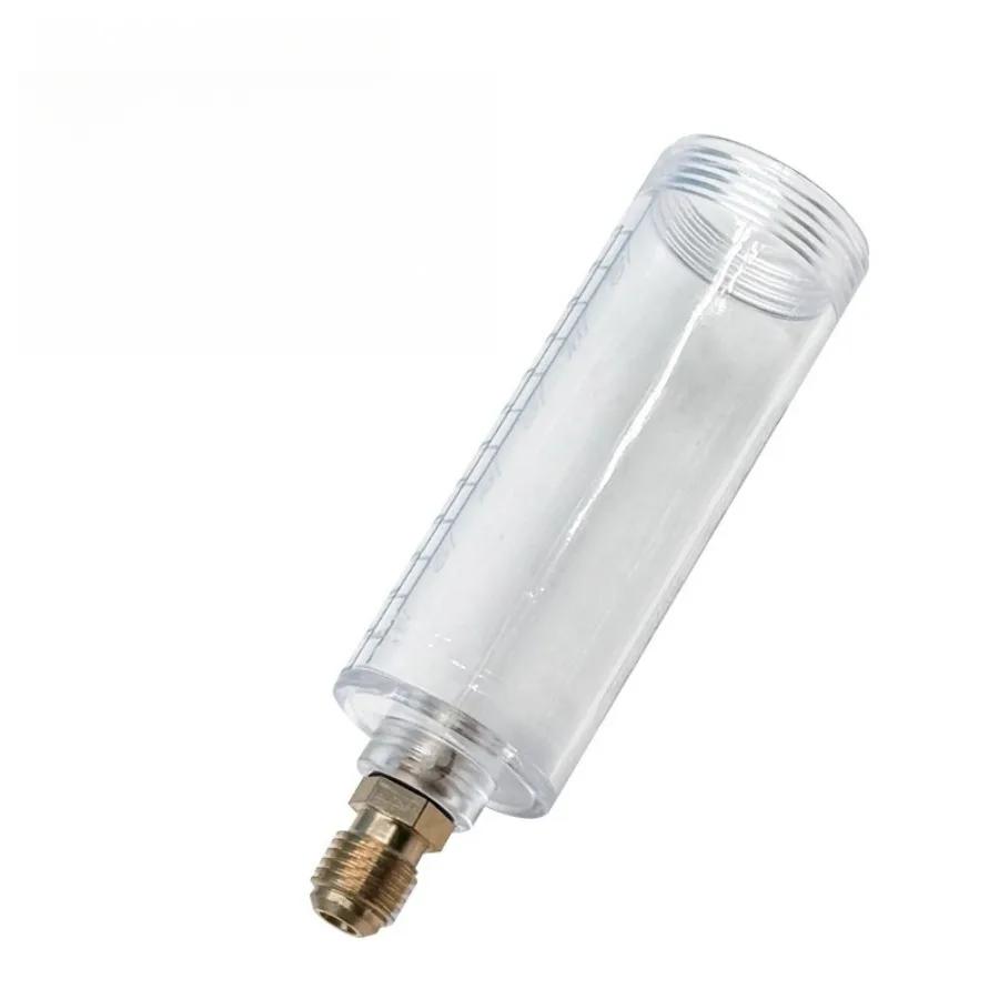 Vacuum-Free Car AC Refrigerant Oil Filler - Tool with Fluorescent Dye for Compressor Oil Replacement