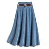 Spring-Summer Type Skirt Women's Fashion  Denim Skirt PLUS SIZE