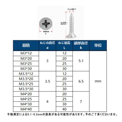 320-Piece Countersunk Head Tapping Screw Set, 304 Stainless Steel, Cross-Recessed Countersunk Head, Wood Screw Set, Drill Screws, M3, M3.5, M4, with S