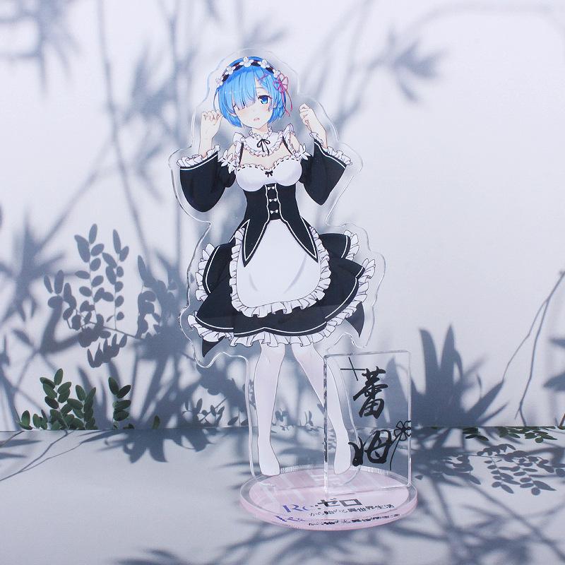 

Игра аниме «От нуля до жизни в другом мире», модель Ramrem, акриловая фигурка, подставка, роспись, украшение для стола, подарок