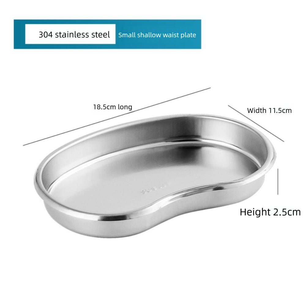 

New 304 Stainless Steel Sterilized Tray Smooth Edge Multifunction Jar Container Tray Tweezers Tray Dental