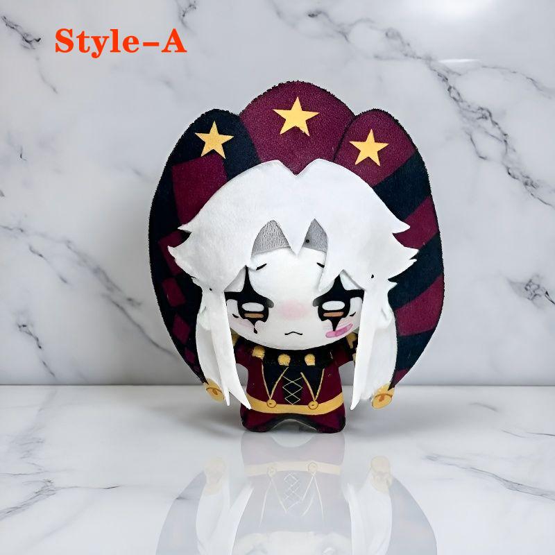 

Super Cute Red Green Purple Various Styles Anime Game Freaks Character Pierrot Plush Toy Keychain Bag Pendant Decor Plushie Doll About 10cm