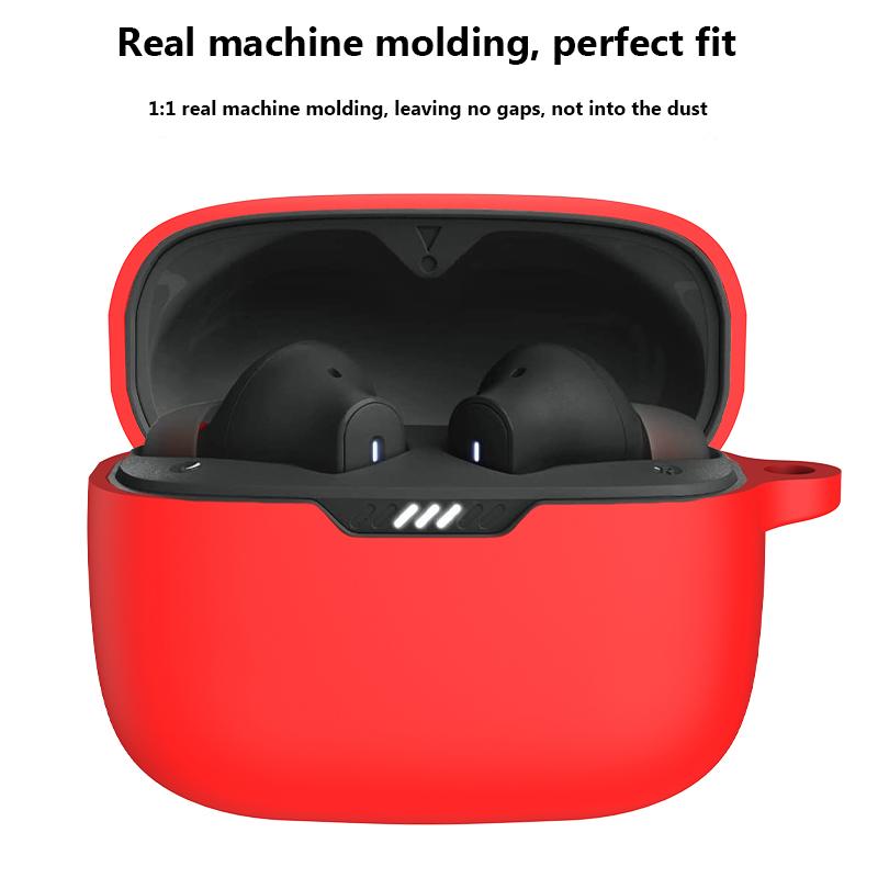 Silicone Carrying Case for JBL Tune Buds Shock Resistant Scratch Shock Cover Charging-Box Sleeve for JBL Tune Buds Headphone