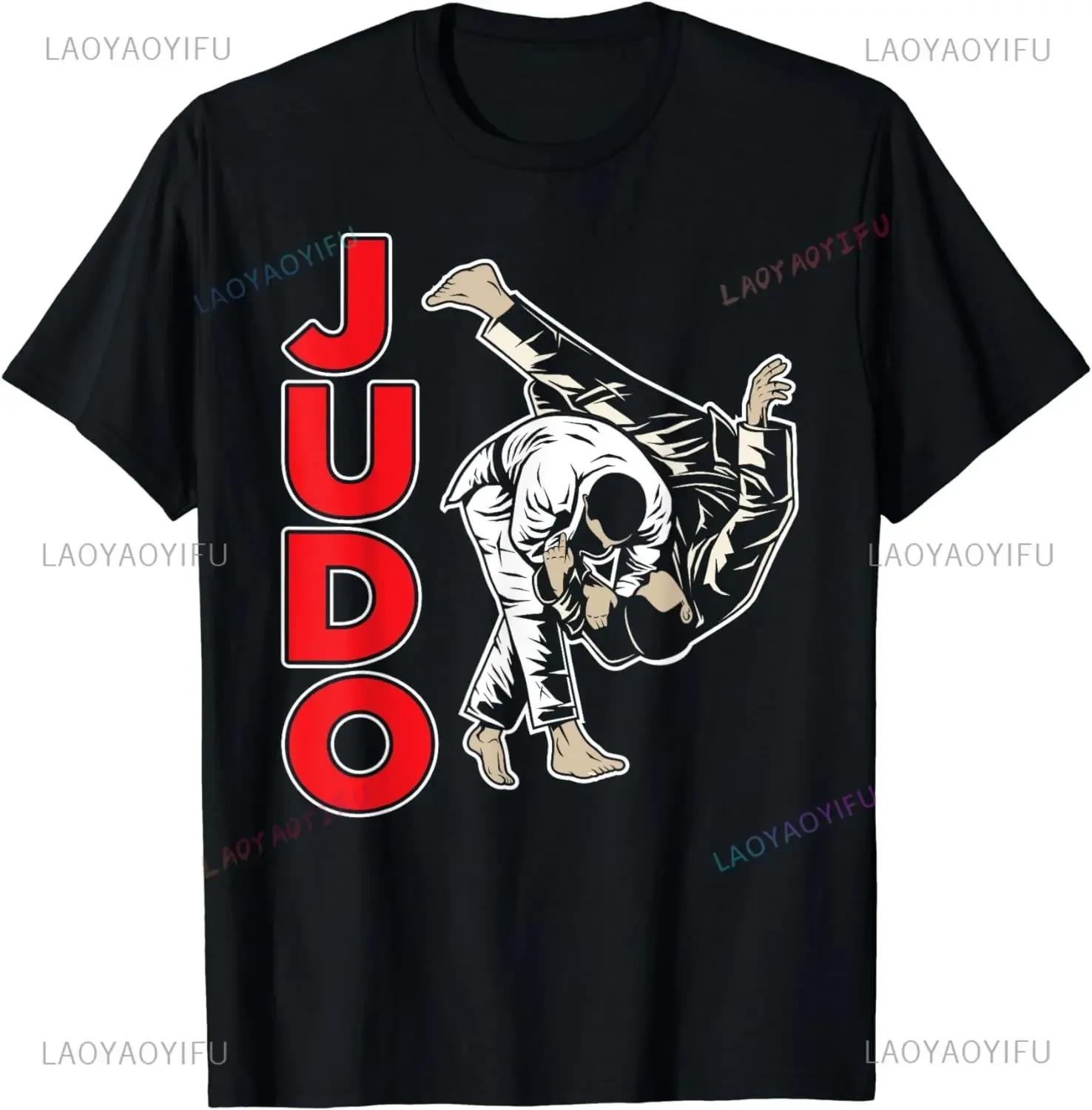 

Дзюдо Любовь Боец Дзюдо Боевые Искусства Футболка Летний Тренд Харадзюку Короткий Рукав Унисекс Графическая Большая Футболка S