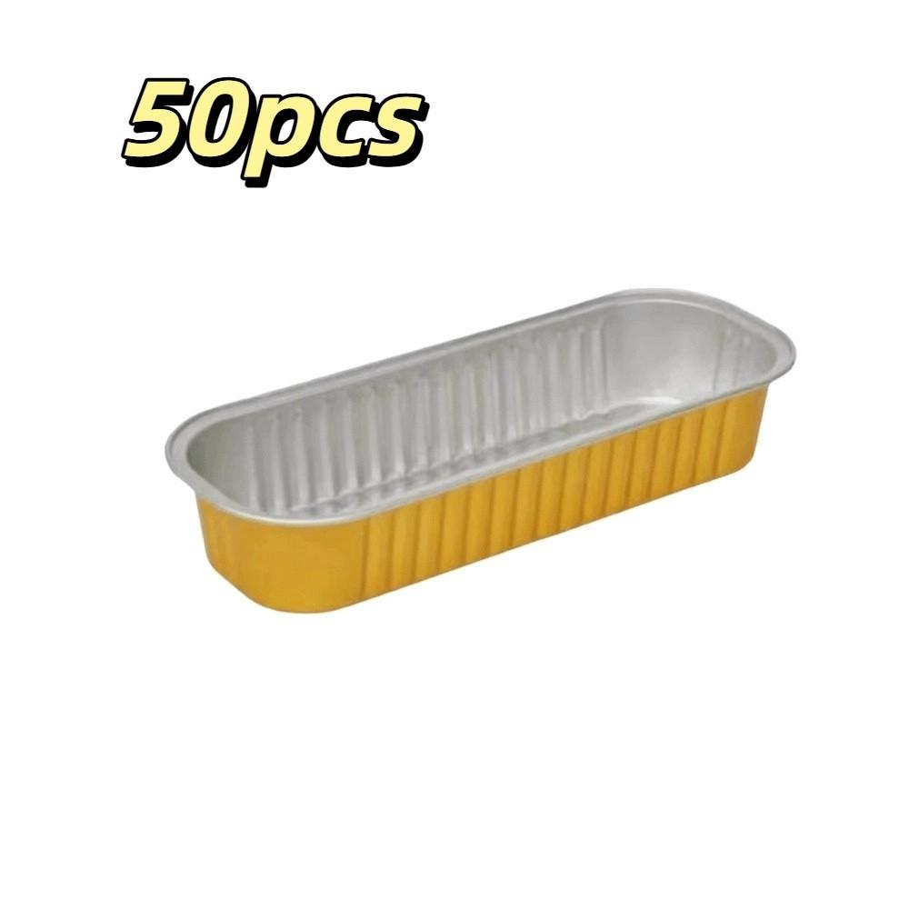

200ML Capacity Foil Container Gold Thickened Aluminum Foil Box Baking Air Fryer Box Cheese Baking золотой