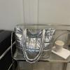 Retro Large-capacity Bag Autumn and Winter New Checkered Down Cotton Shoulder Bag Simple Temperament Portable Tote Bag