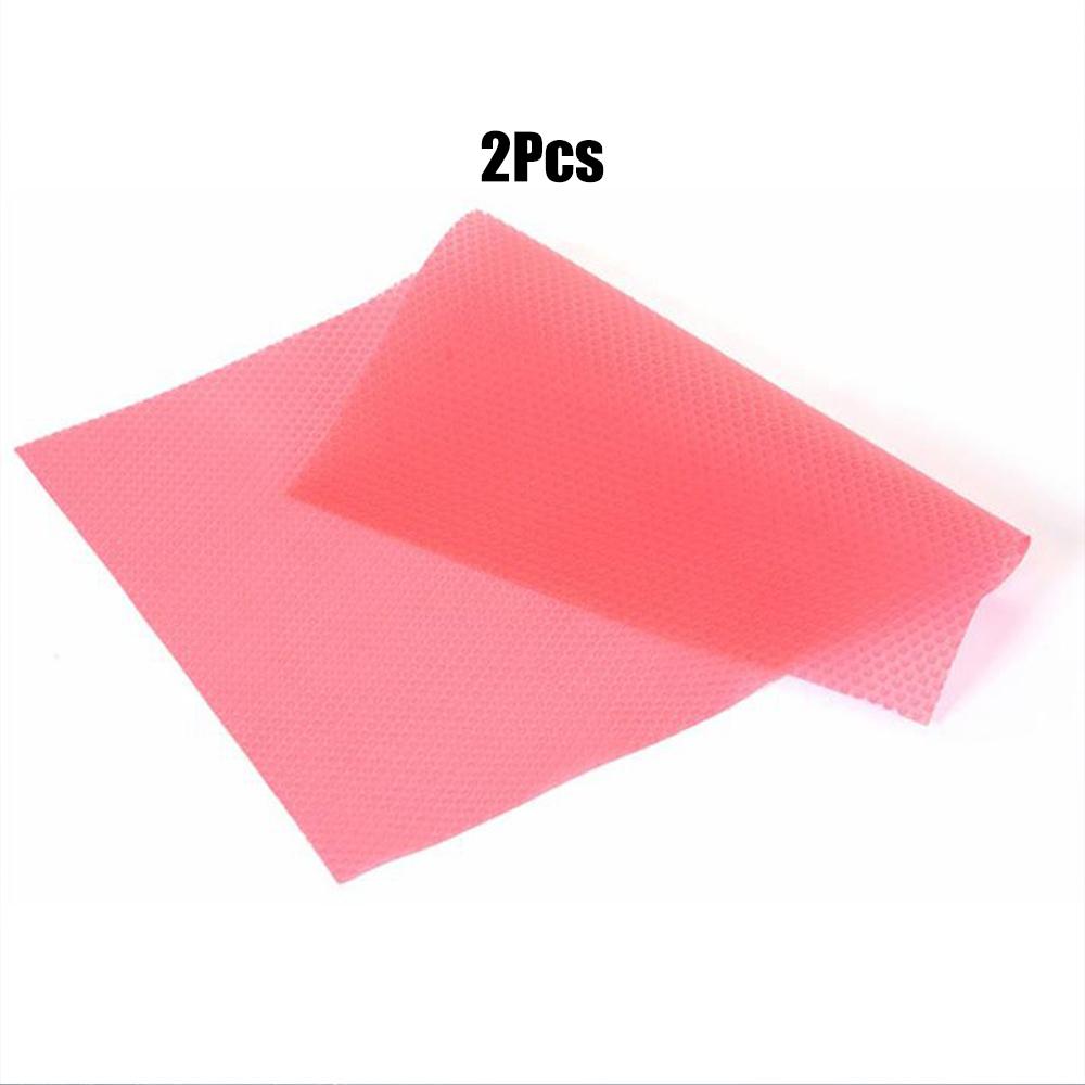 2Pcs EVA Refrigerator Liner Mat Waterproof Washable Fridge Shelves Pads for Drawer Cabinet