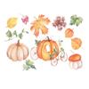 Thanksgiving Holiday Table Placemat Pumpkin and Maple Leaf Pattern Printed Dining Mat 45x30cm for Seasonal Table Decoration
