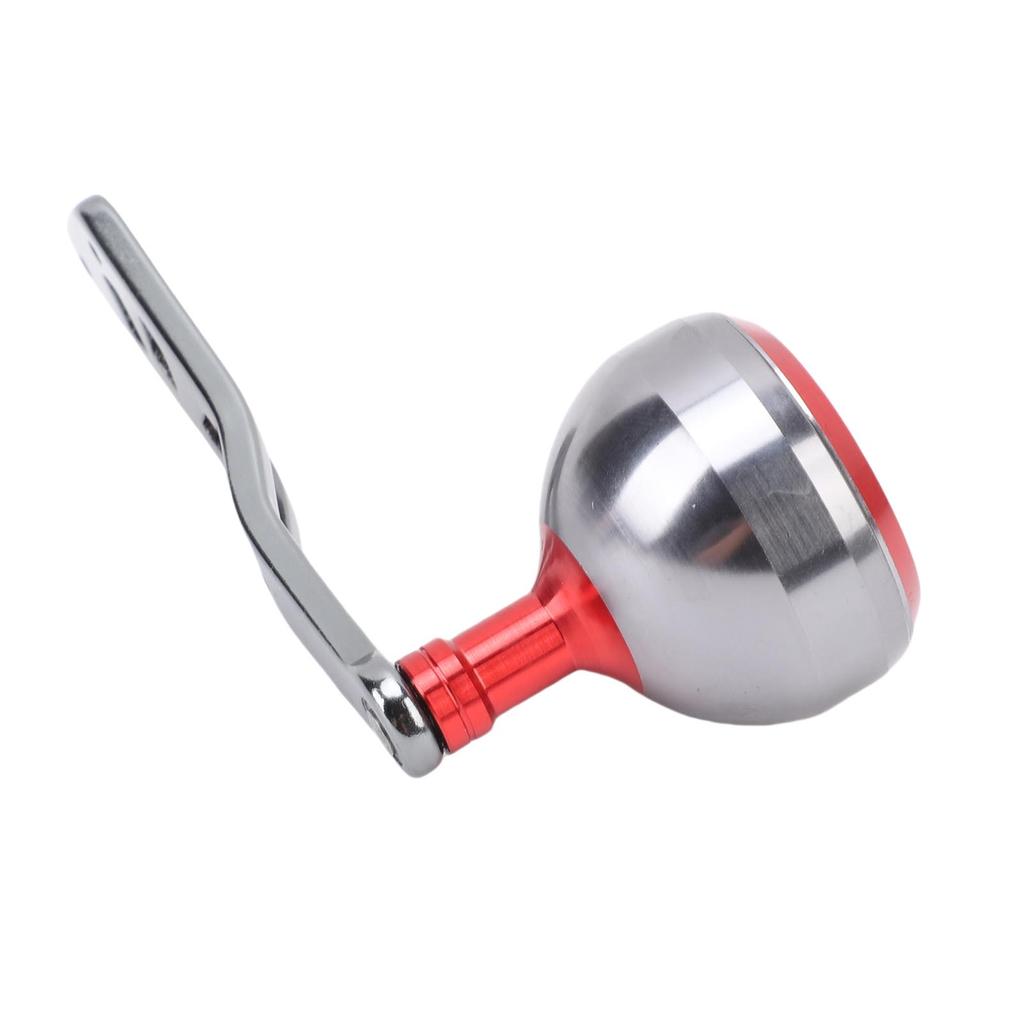 Fishing Reel Power Handle Aluminum Alloy Lightweight Ergonomic Baitcasting Reel Knob Handle Grip Red