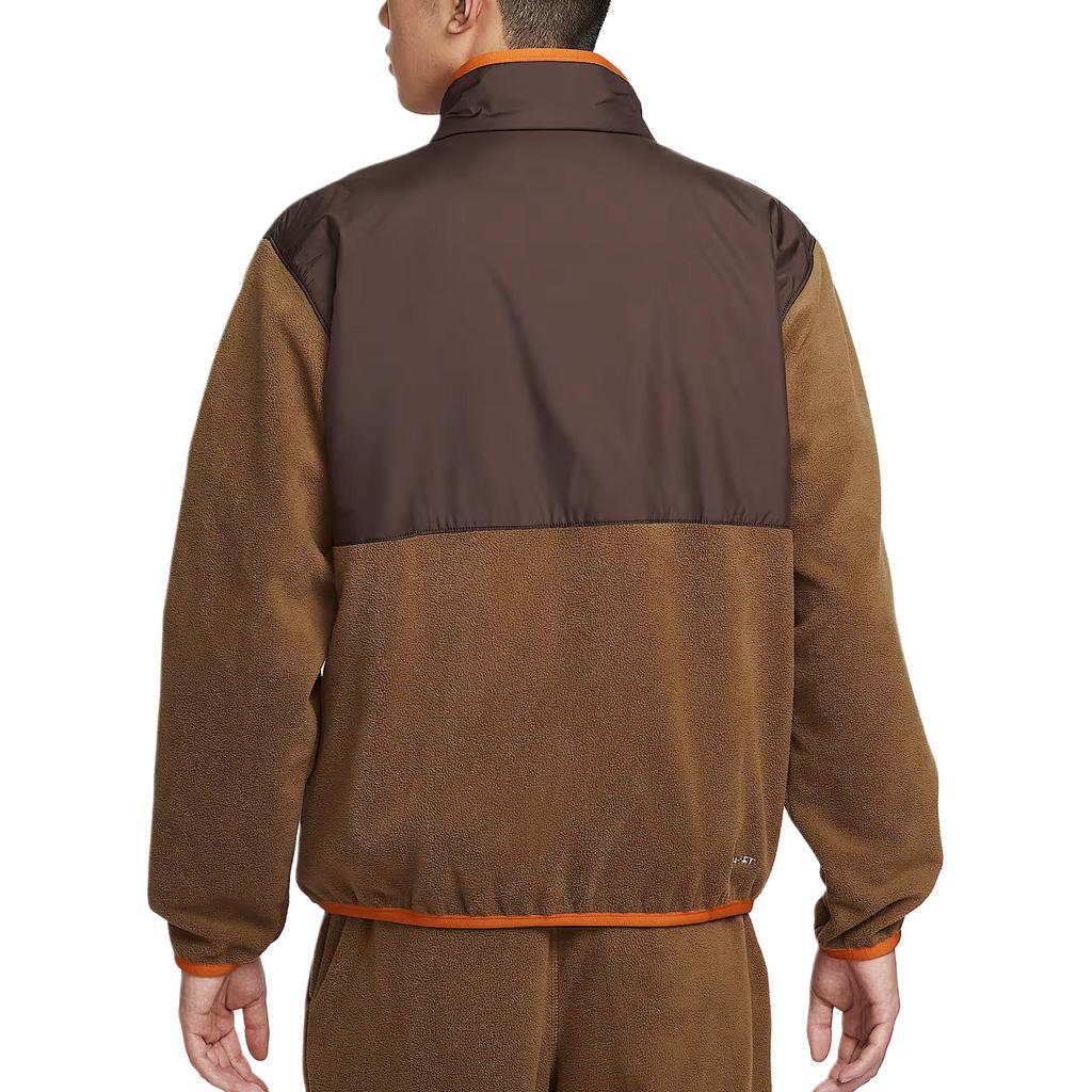 New Nike Therma FIT Jackets Men's Moss Wood Brown/Baroque Brown/White IM9453-235