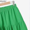 ZANZEA Women 3/4 Sleeve Blouse and Long Skirts Casual Two Piece Suit Sets