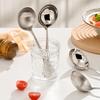 Large Household Porridge Spoon Spoon SpoonHot Pot Deepened 304 Stainless Steel Spoon