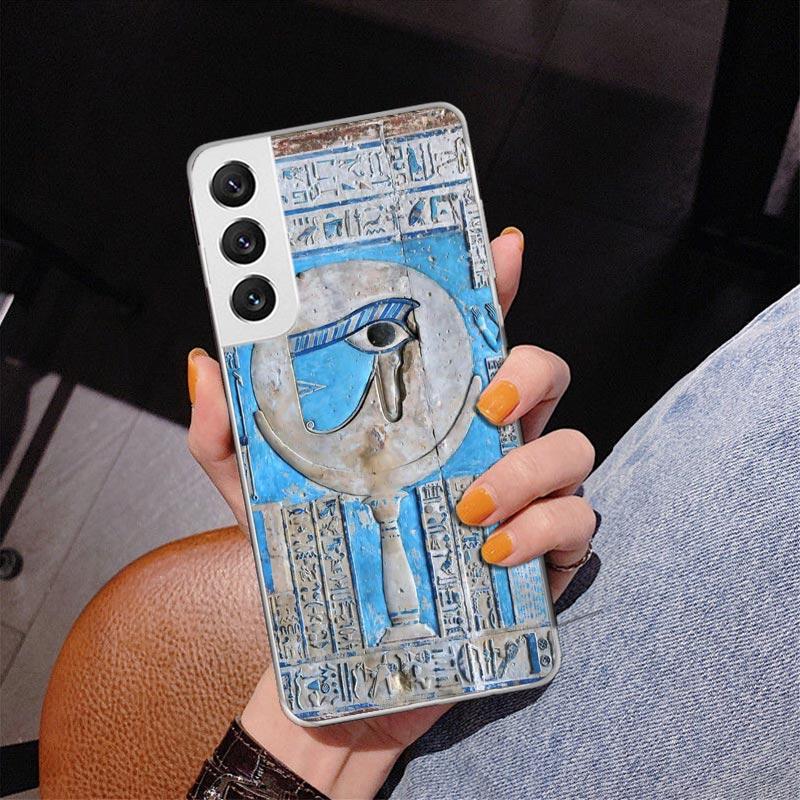 Egypt Nefertiti Anubis Ankh Pharaoh Phnoe Case for Samsung Galaxy S26 S25 Edge S23 S24 Ultra S22 Plus S21 S20 FE Unique Cover So