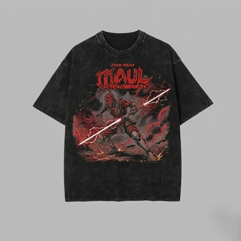 Darth Maul Shadow Lord Shirt Star Wars Oversized Vintage Tee 4XL