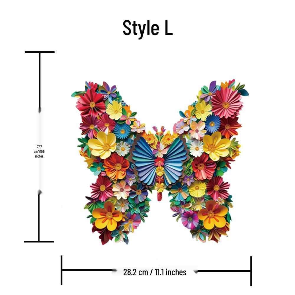 HOOLOOG Wooden Butterfly Flower Irregular Jigsaw Puzzle & Money Box