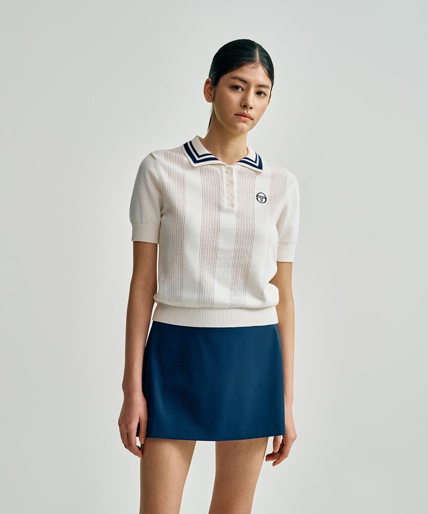SERGIO TACCHINI W Daily Short Sleeve Polo Sweater