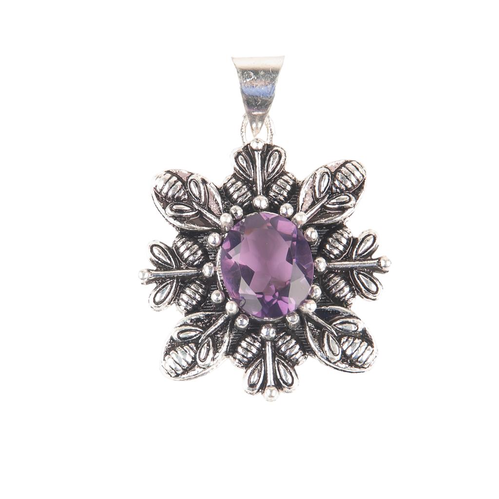 Asthenic Multi Gemstone Pendant, 925 Sterling Silver Jewelry, Handmade Pendant CP-10
