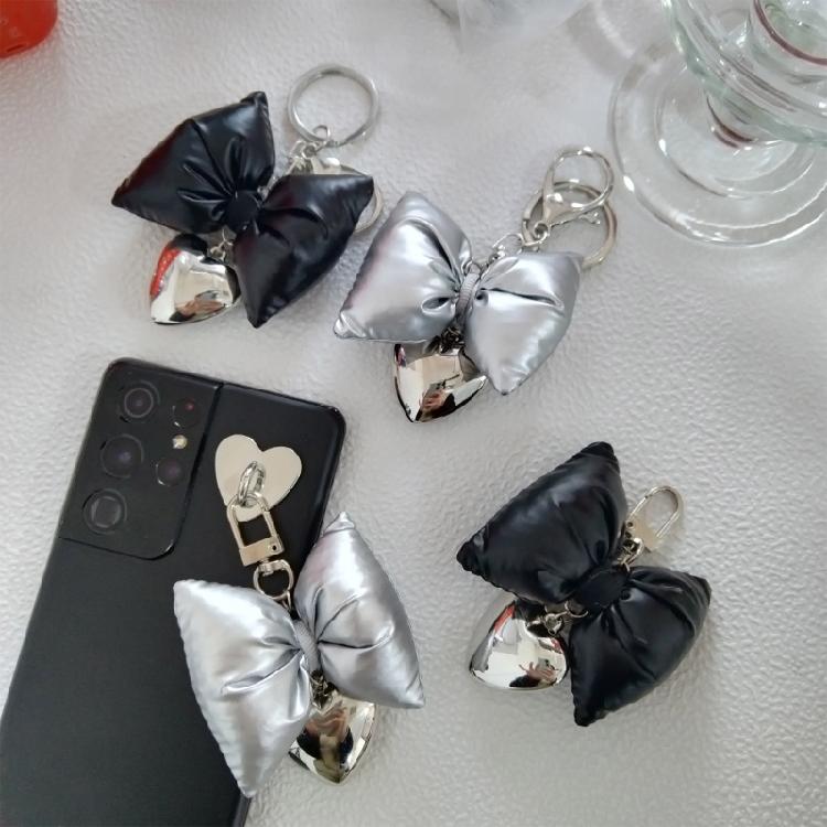 Schicker Schleife Herz Handy Lanyard Handgelenkschlaufe Unisex Schleife Rucksack Anhänger Schmuck