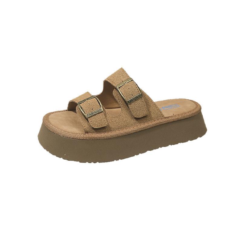 Stilvolle Lässige Hausschuhe Mit Flachem Verschluss Für Damen Sommer Outdoor Mode In Schwarz Khaki Rosa Und Braun