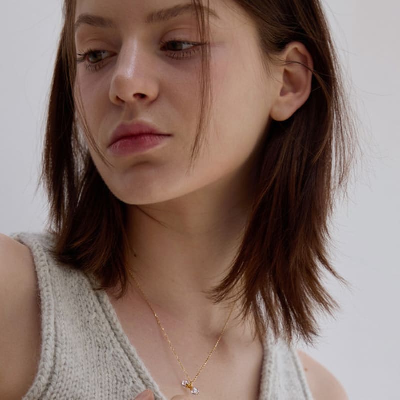 PAIGEFLYNN JEWELRY [925 Silver] Falling Dew Necklace