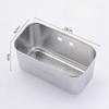 Stainless Steel Drain Basket Kitchen Sink Rack Wash Basin Sink Filter Triangular/square Fruit Vegetable Drainer Storage Rack