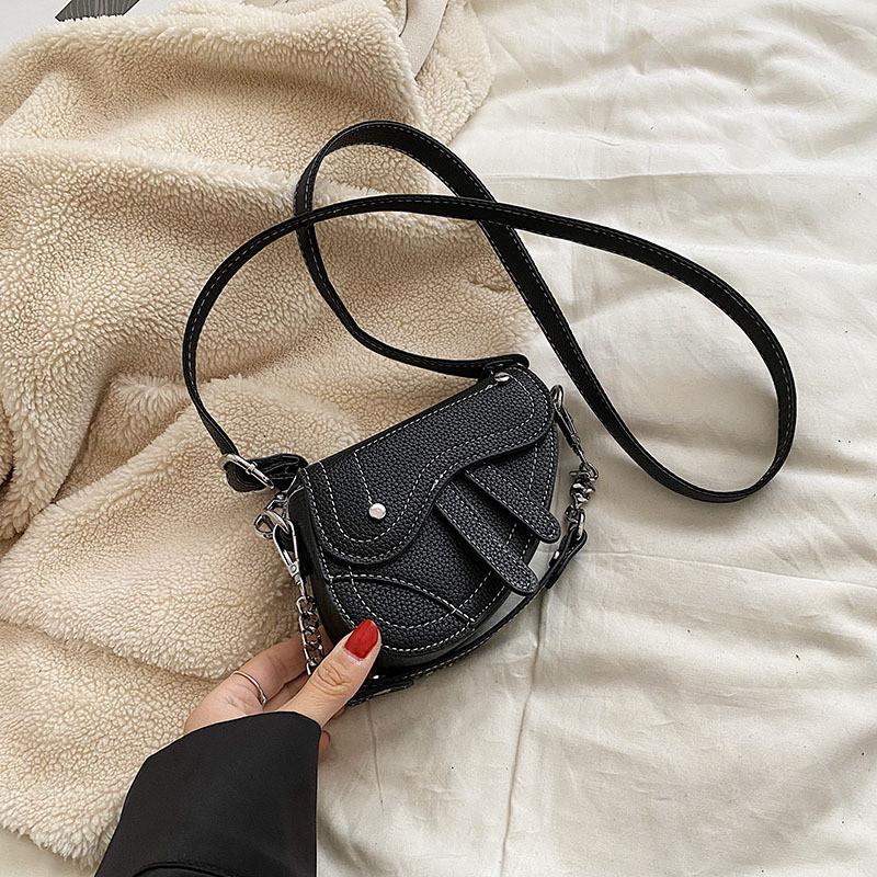 Stylish Mini Children's Handbag For Girls Elegant Fashionable Pu Leather Crossbody Bag