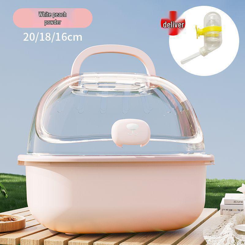 Portable Parrot Cage for Cockatiel Outings: Handheld Mini Bird Carrier