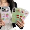 Husă de telefon 3D Căpșună Măr pentru iPhone 17 / 16 Pro Max / 15 Pro - Proaspătă, Drăguță și Elegantă