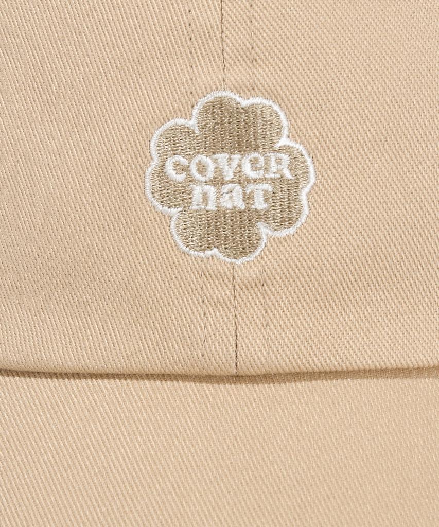 COVERNAT WOMAN Clover Heart Small Logo Ball Cap Beige