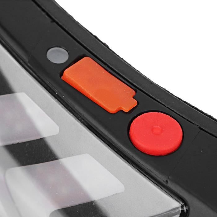 Pwshymi Casque de moto sans fil Feux de sécurité LED Barre de freins clignotants pour casque de moto