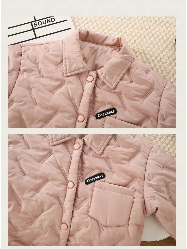 Children's Thick Cotton-Padded Jacket for Autumn/Winter - Warm School Uniform