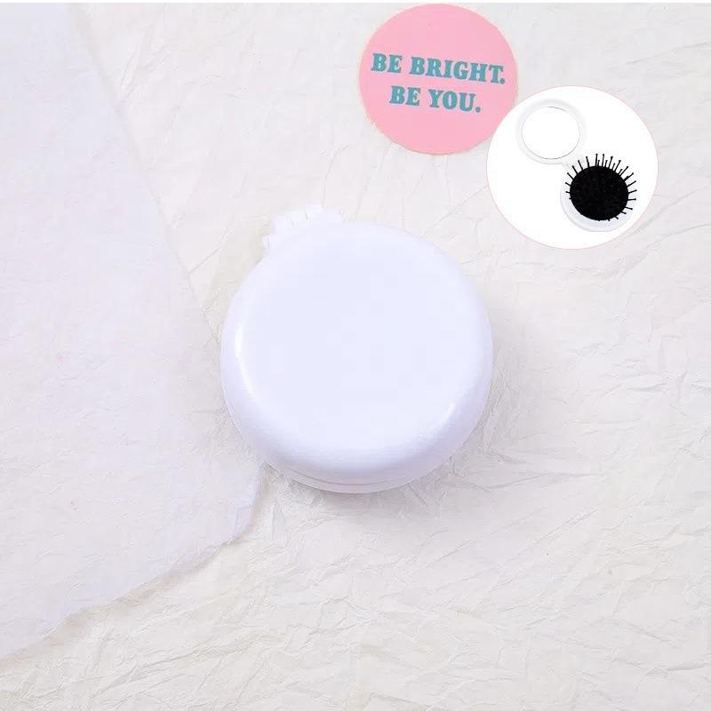 Cute Cartoon Folding Massage Comb for Girls - Portable Round Air Cushion Design