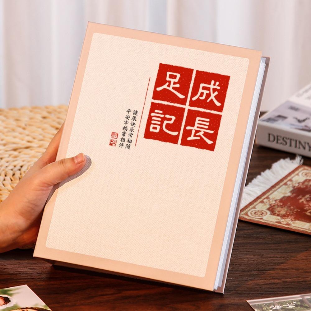 

Фотоальбом большой вместимости в китайском стиле, художественный альбом, хранилище для фотографий, альбом для хранения, семейная версия 6 inches-Style C